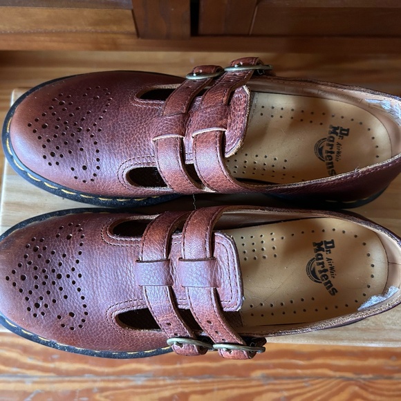 NEW Dr. Martens 8065 Mary Janes in Cashew - Picture 5 of 6